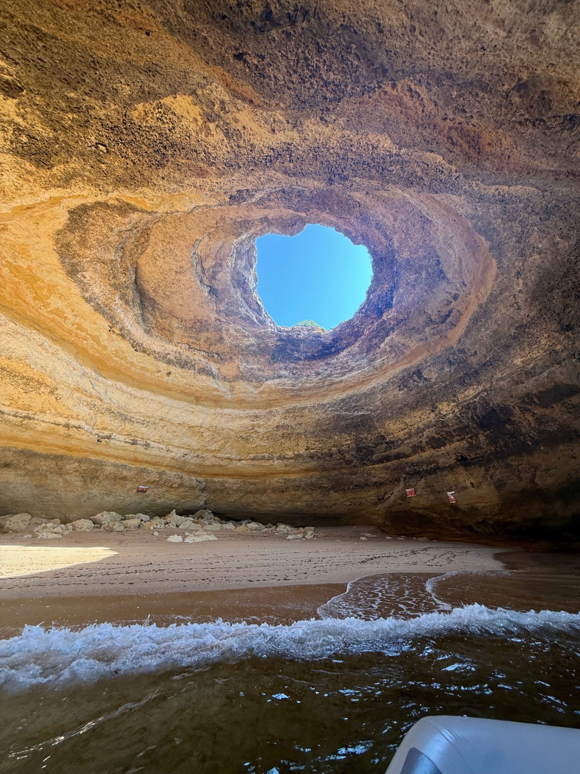 benagil cave algarve portugal with kids