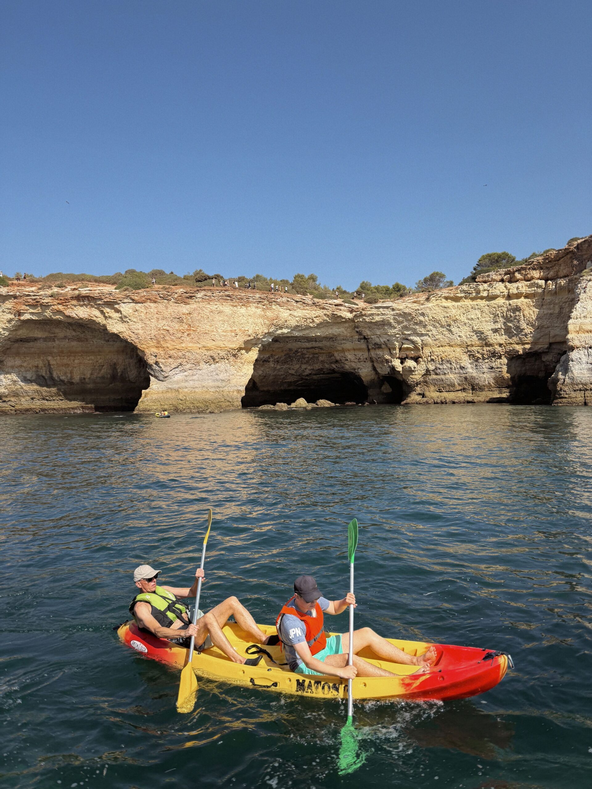 benagil cave algarve portugal with kids